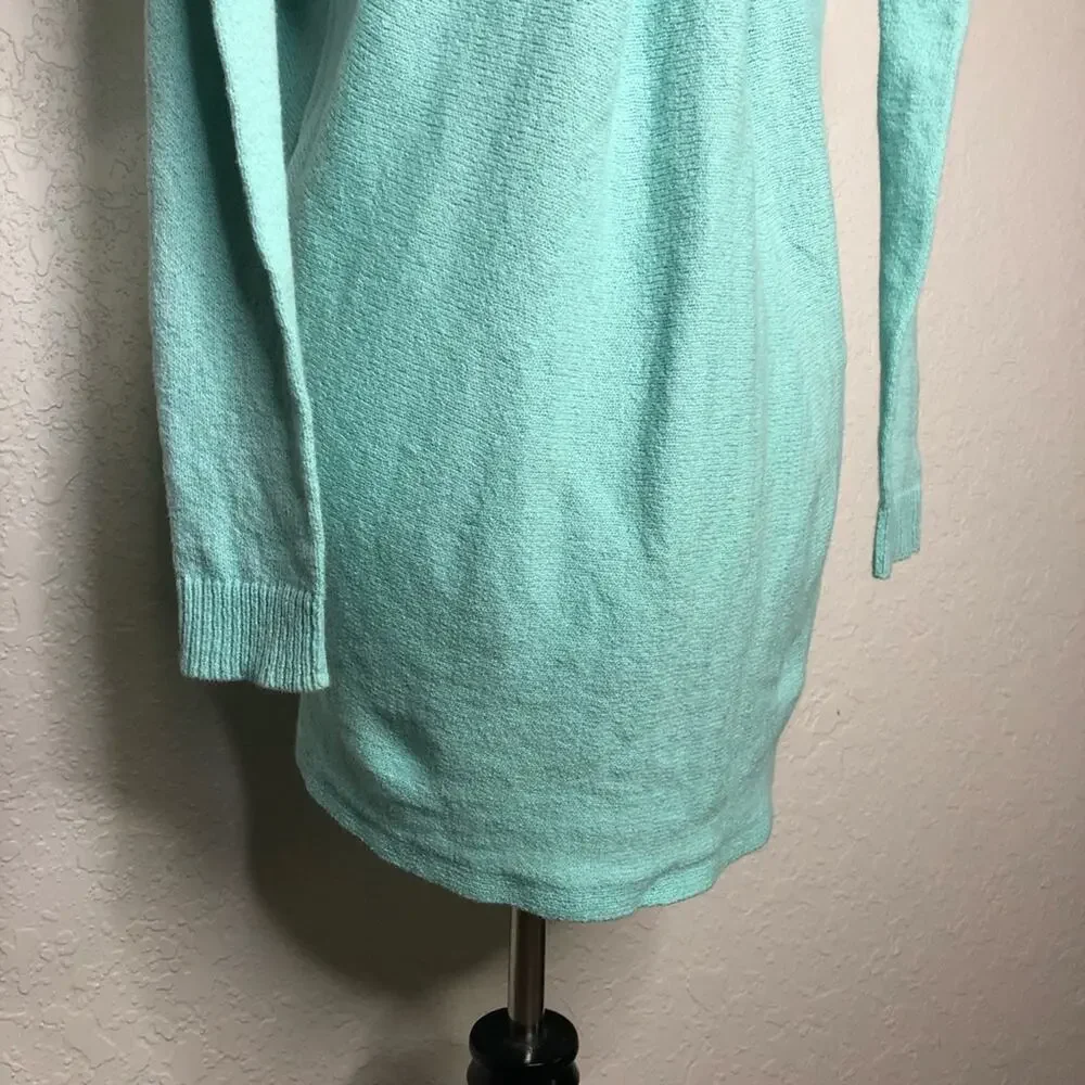 Lilly Pulitzer light blue green open front cardigan size Extra Small XS